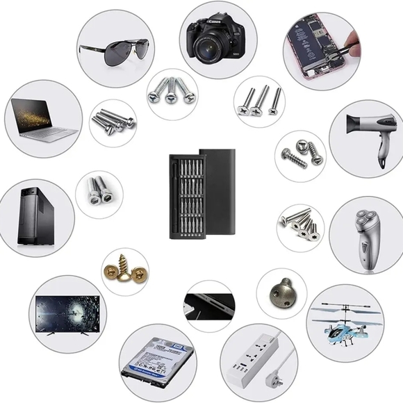 Magnetic Screwdriver Set 63 In 1 Kit Bits Precision Electronics Computer PC Phon - Picture 6 of 6